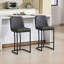 Tabouret de bar moderne de 24 po de hauteur avec structure en métal (ensemble de 2)-109379951-124553377