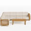 Ensemble de conversation pour patio pour 6 personnes Wicker-2112383558