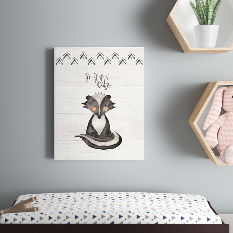Art sur toile stinkin’jolie moufette Fellman, H 20 po x l 16 po x P 1,5 po