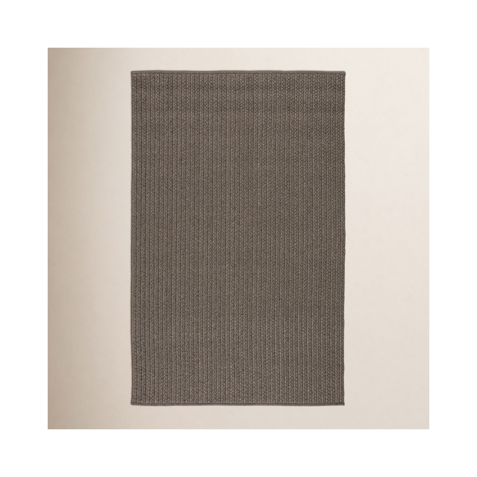 Cullen Handmade Gray Indoor/Outdoor Rug, Rectangle 7'6" x 9'6"