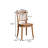 Vintage Solid Cherry Wood High-back Dining Chair