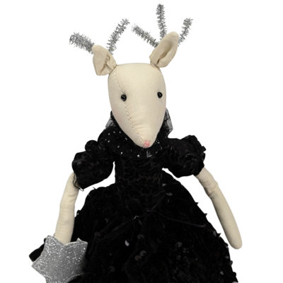 Sitting Reindeer With Dangling Legs Christmas Figure - 18"