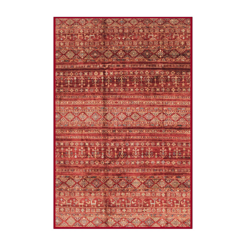 Tapis 100% abstrait 4089 lavable à la machine, Rectangle 2 pi x 3 pi