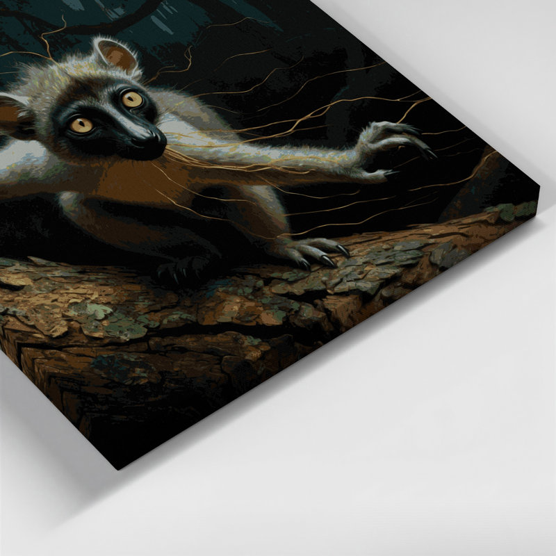Art animalier sur toile, faune, H 11 po x l 14 po