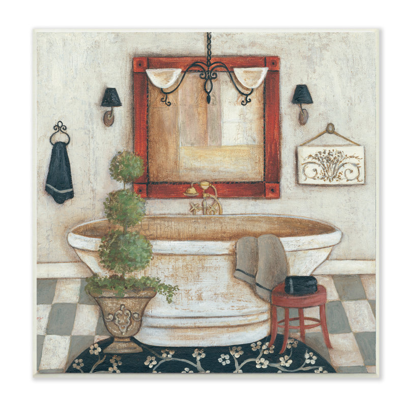 Chic chic pour salle de bain, H 12 po x l 12 po x P 0,5 po, Plaque murale