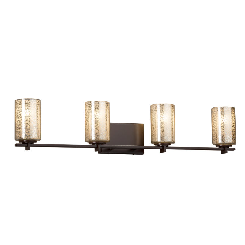 Éclairage pour meuble-lavabo 4 lumières Casson, Bronze foncé