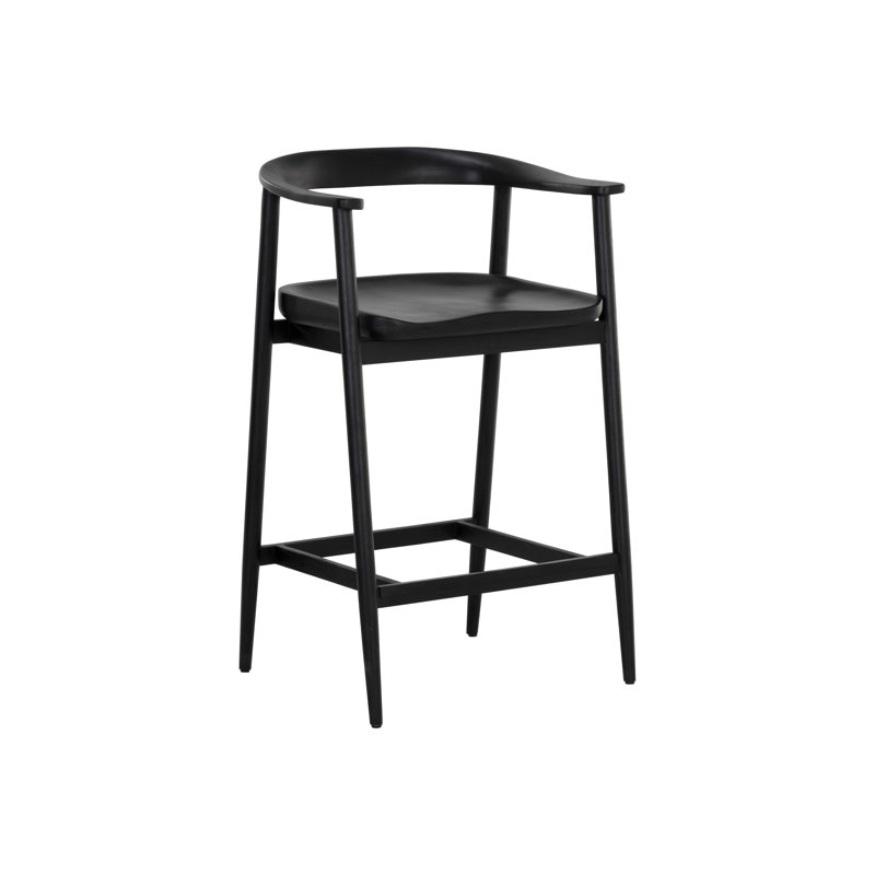 Taneishia Stool with Solid Wood Frame