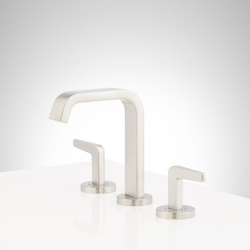 Drea 1.2 GPM Widespread Bathroom Faucet, Brushed Nickel