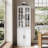  71" H X 47.2" W Bookcase Cabinet With Glass Doors And Large Storage Drawers(C+D)-1172613084-1141246819