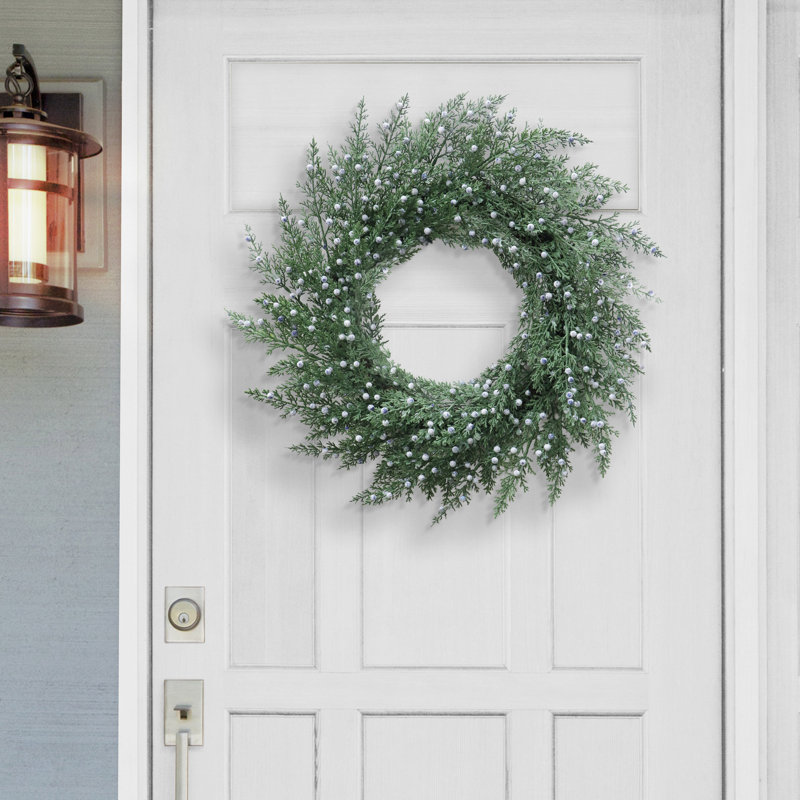 Puleo Classic 24 In Juniper Cedar Wreath - Unlit