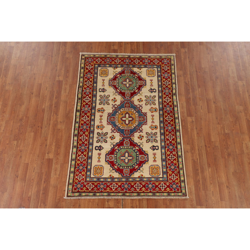 Tapis oriental fait à la main Kazak 4 x 6