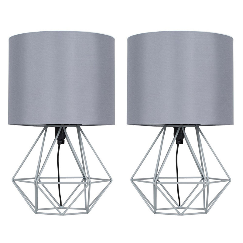 Bartelt Metal Table Lamp, Grey