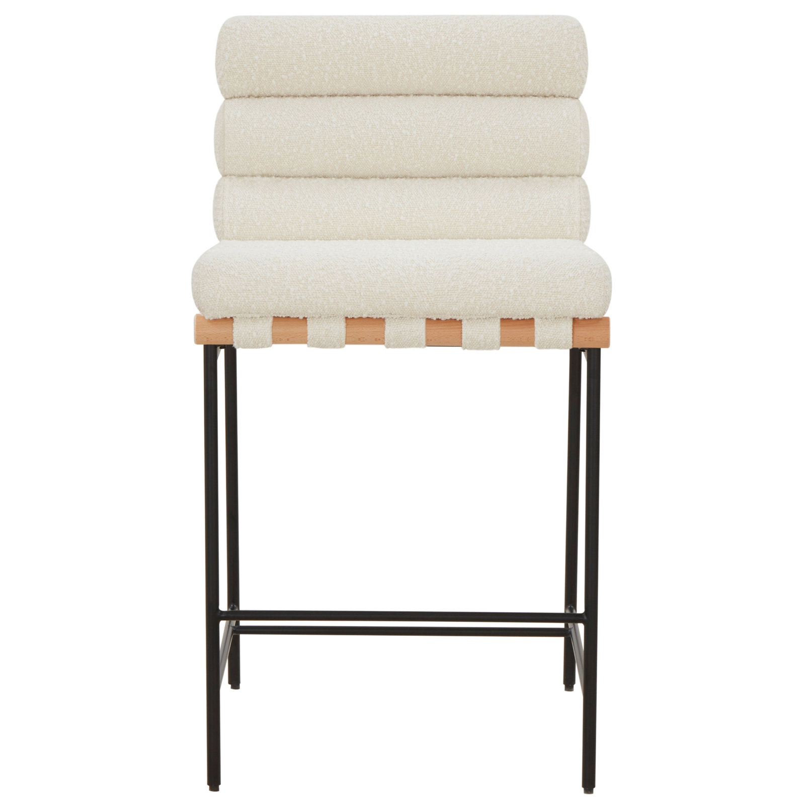 Eila 25" Boucle Counter Stool, Ivory