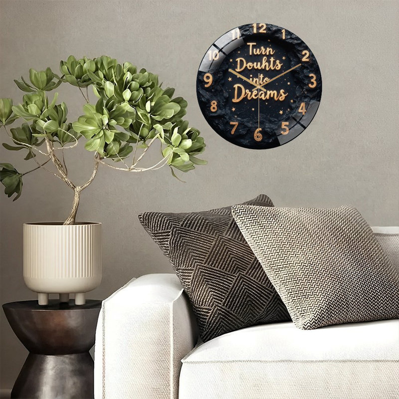 Horloge murale inspirante 12 po