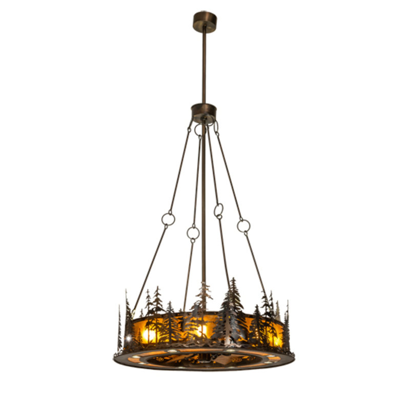Tall Pines LED Downrod Ceiling Fan