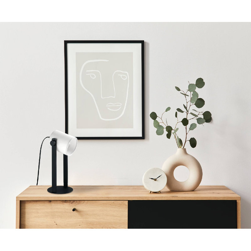 Salletti 16.93" Black Table Lamp