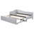 Twin Size Upholstered L-Shaped Upholstered Daybed with Pop Up Trundle, Gray-1691099906
