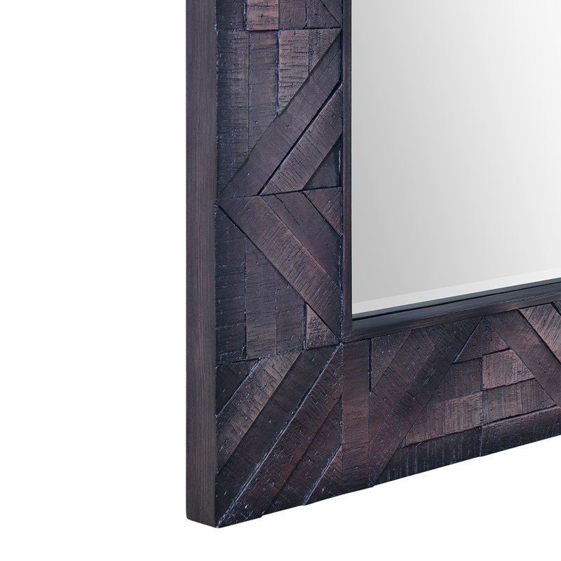 Wood Rectangle Wall Mirror;Bathroom / Vanity Mirror;Flat Wall Mirror