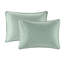 Couvre-lit réversible double - rembourrage en microfibre de coton pour plus de chaleur, rembourrage pré-lavé élégant et deux taies décoratives standard incluses