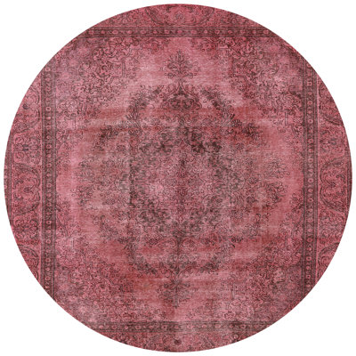 Tapis à motif oriental rose