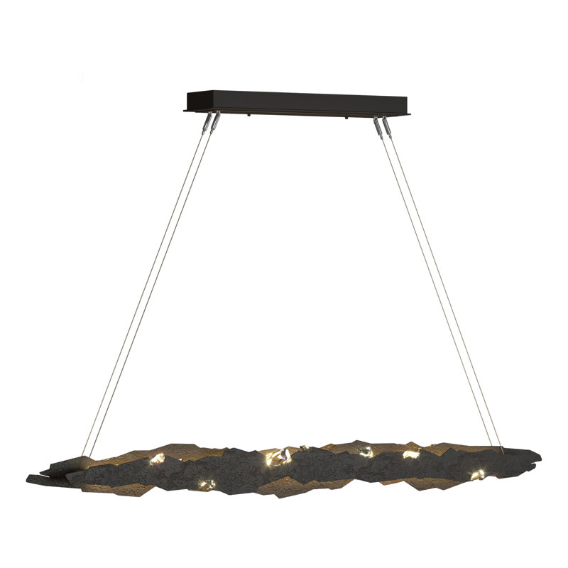 Luminaire suspendu pour îlot de cuisine Trove, Bronze huilé