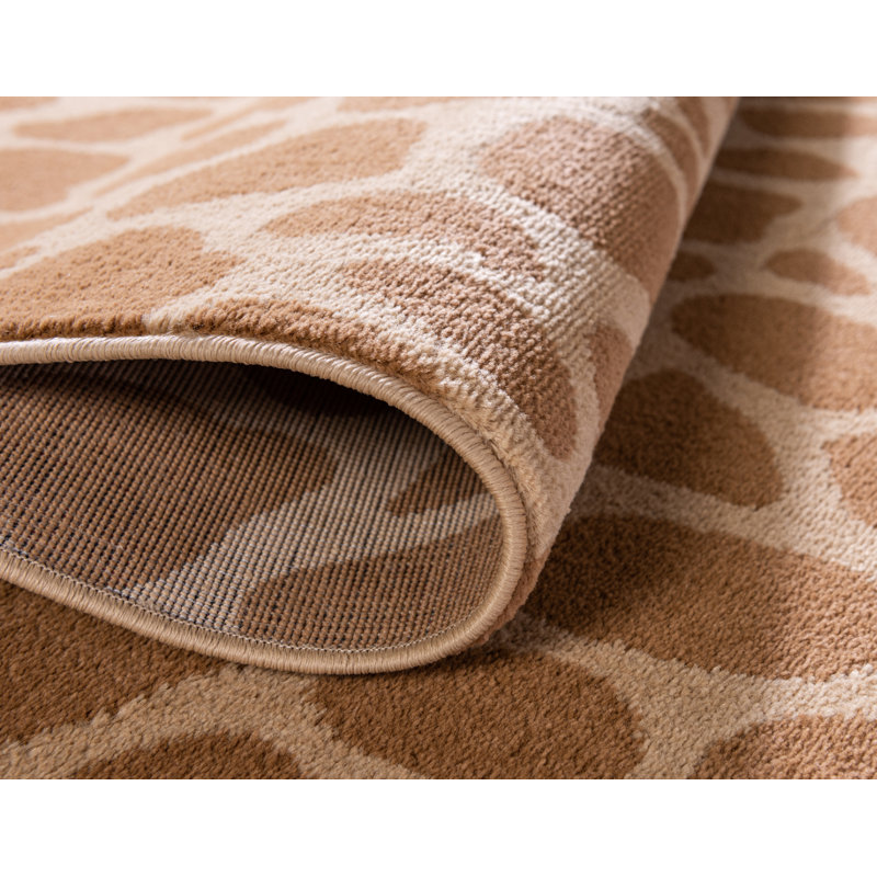 Tapis jaune / brun touffeté à la main Testerman, null