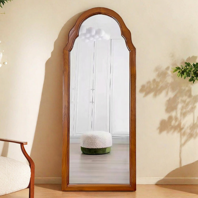 American-Style Vintage Wall-Mounted High-Definition Full-Body Mirror For Placement, 59.06" x 23.62"