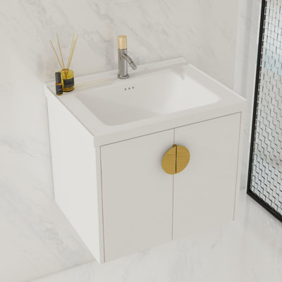 24 Inch Soft Close Doors Bathroom Vanity With Sink