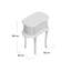 Angela 50cm W Solid Wood Bedside Table