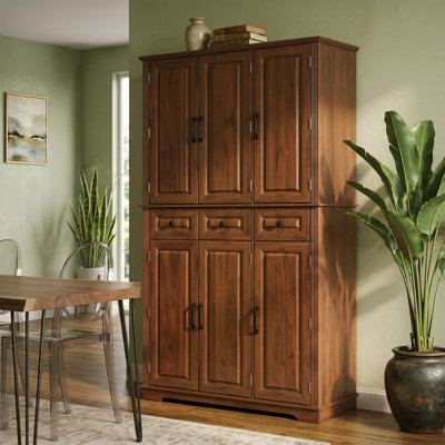 Armoire de cuisine haute avec 3 plateaux coulissants