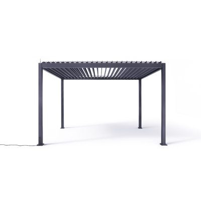 111S 10 pi. L 13 pi. D e-Motion Pergola avec toit à persiennes 