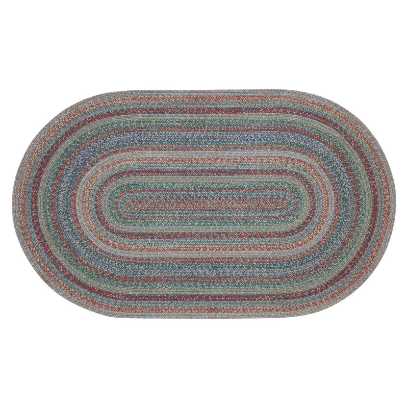Matevia Geometric Indoor Rug, Oval 3' x 5'
