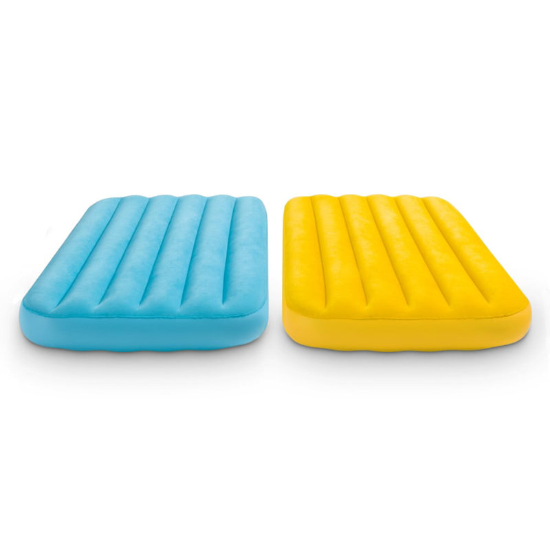 Cozy Kid Dual Air Mattresses with Fiber Tech, Ages: 3-10, Orange or Yello