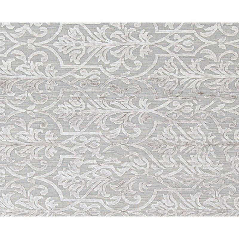 Jakat Damask Area Rug in Silver