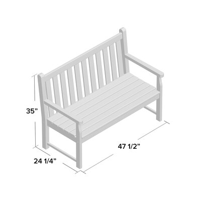 POLYWOOD® Traditional Garden Bench & Reviews | Wayfair