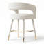 Ensemble de 3 tabourets de bar 24 po à hauteur de comptoir rembourrés avec repose-pieds doré-1372603208