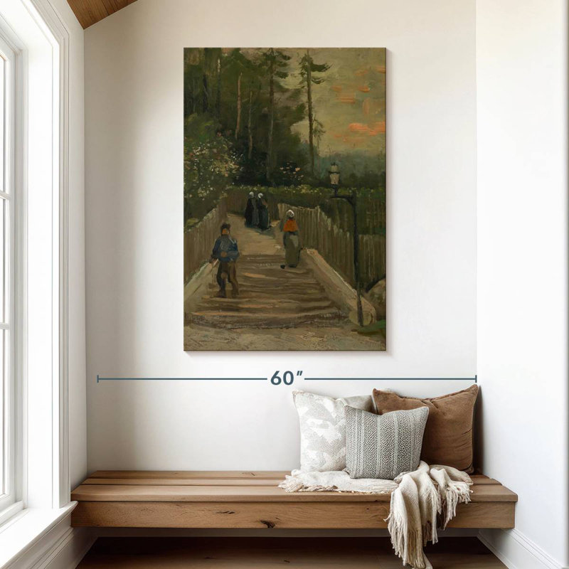 Chemin à Montmartre, H 48 po x l 32 po