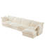 Canapé modulaire avec repose-pieds pour ensemble de salon modulaire Shetucket-1023722753-1023722754