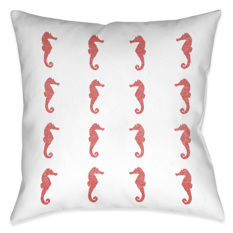 Coussin de coquillage corail corail