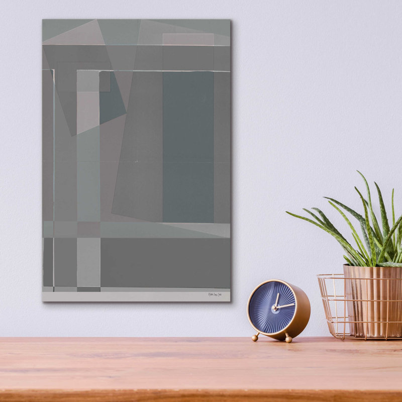 «Blocks I» par Stellar Design Studio, art mural en verre acrylique, H 16 po x l 12 po x P 0,13 po