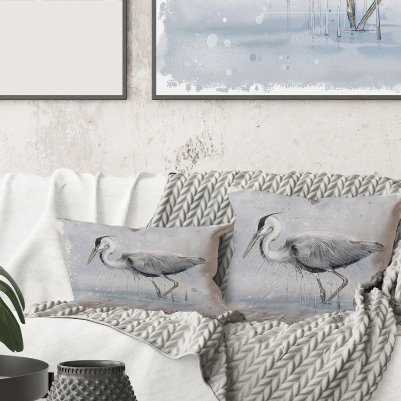 Coussin Grey Heron