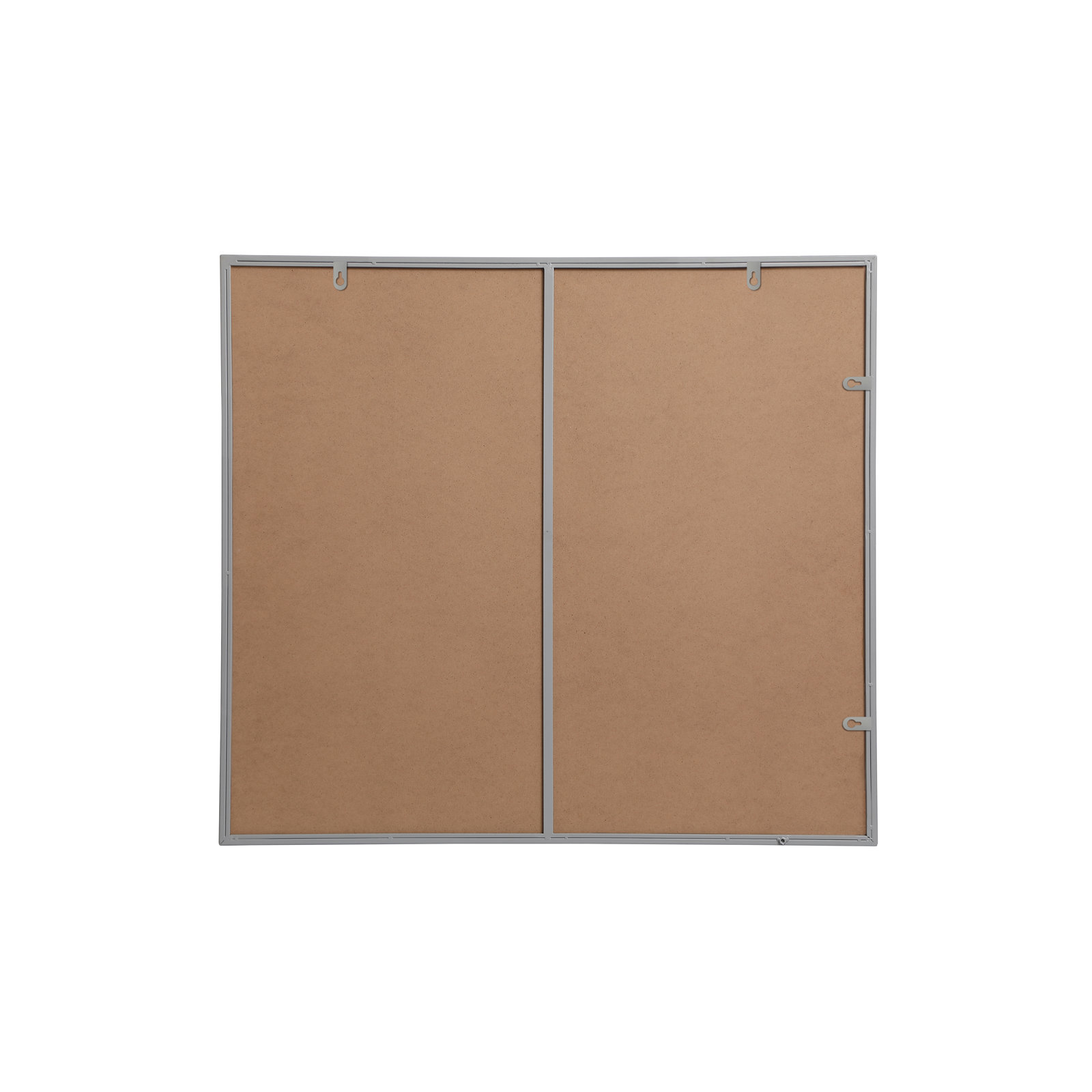 Sabine Metal Rectangle Wall Mirror, 40" x 36", Gray