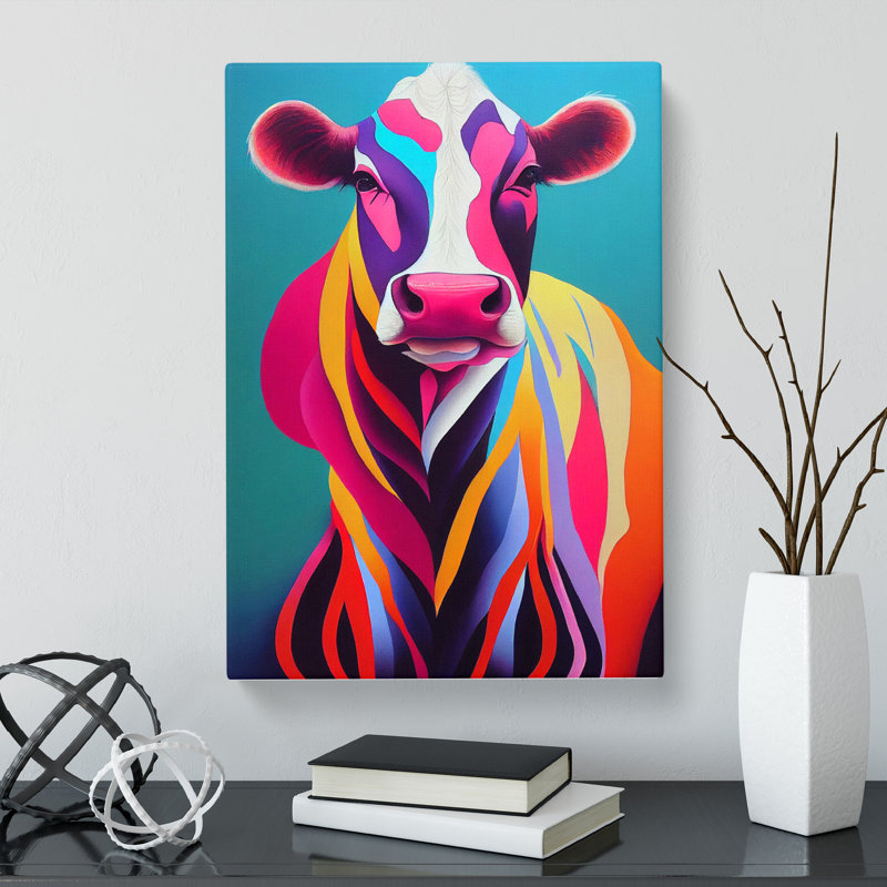 Cow Vol.2 - Wrapped Canvas Print, 50cm H x 35cm W x 3cm D