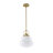 1-light Milk Glass Schoolhouse Pendant