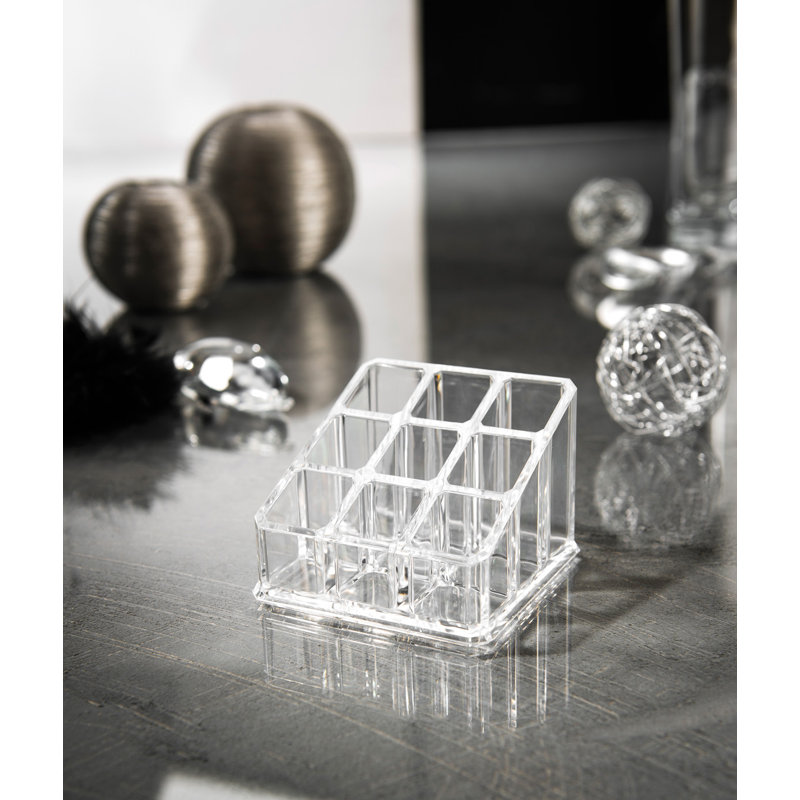 Plastic 9 Compartment Cosmetic Organiser
