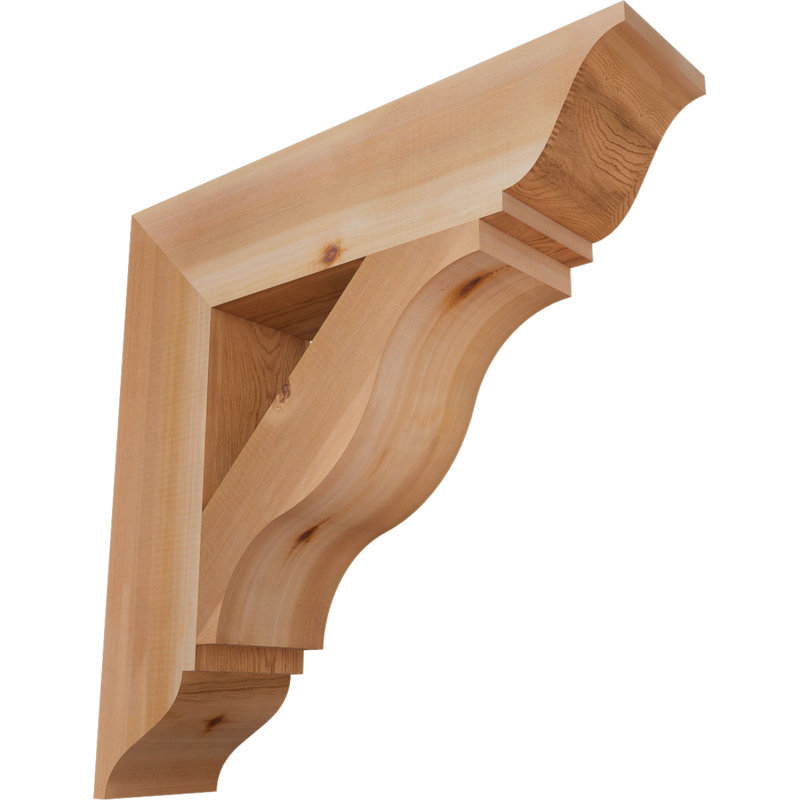 Support traditionnel Funston, H 26 po x l 5,5 po x P 26 po, Cèdre rouge de l'Ouest, Lisse