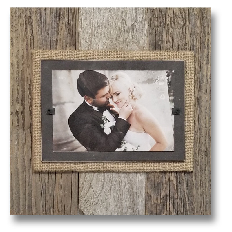 Grand cadre photo simple Tremblay, Brun