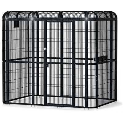 Cerissa 79'' Iron Flat Top Flight Cage