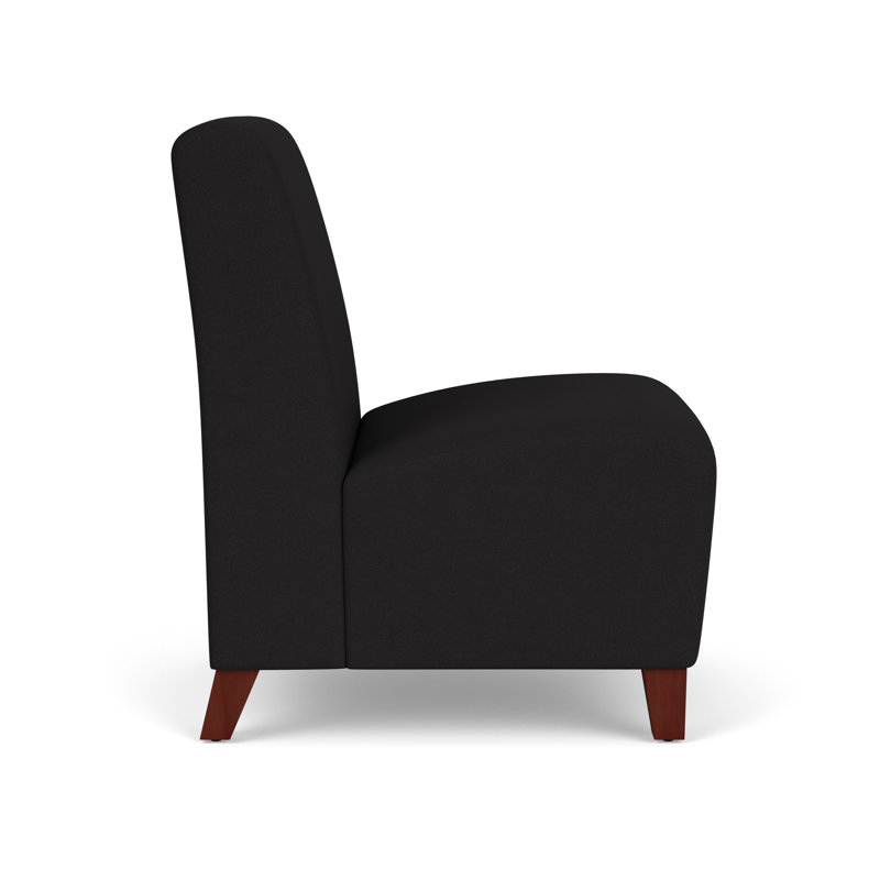 Chaise d'invité sans accoudoirs Siena, Acajou, Open House Black