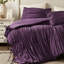 Édredon simple / simple TG de couleur mauve, avec détails et attaches, microfibre moelleuse pour se blottir toute l'année, mauve standard 100 2 pièces, avec design, chaleur semblable au nuage,-118916198-118916201